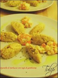 Quenelle di Merluzzo al ragù di gamberetti.jpg
